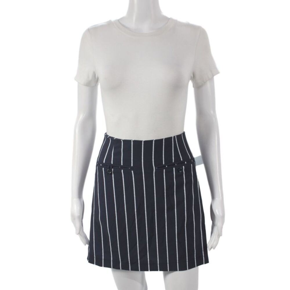 Golftini Women Mini Pinstripe Blue Skort Size 4